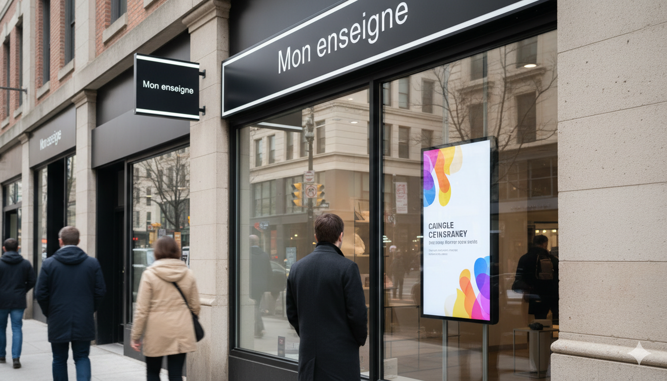 écran dynamique vitrine axidoc